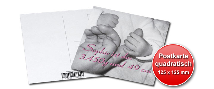 Postkarte quadratisch Postkarte quadratisch