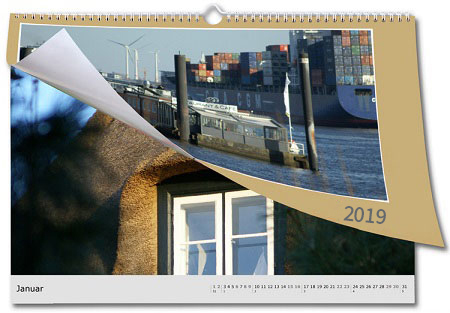Fotokalender im XXL Format online selbst gestalten